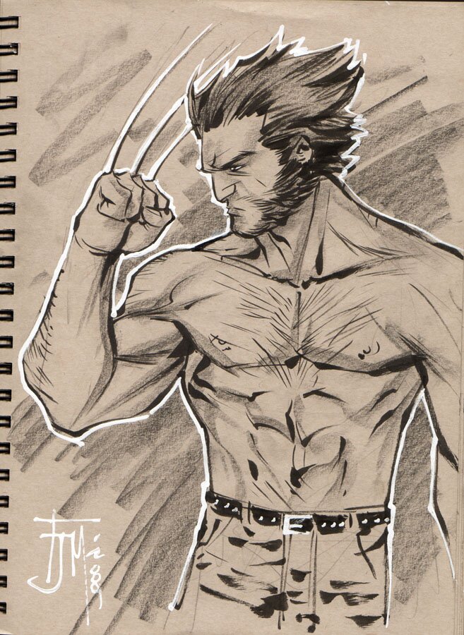 Drink and Draw Wolverine by manapul Marvel illustrations Wolverine