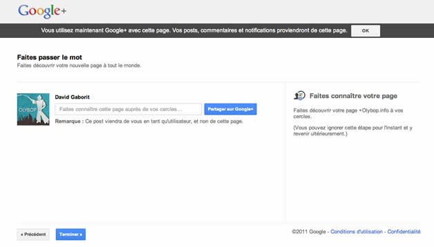 page google+ 4 Comment créer sa page Google + pour son entreprise ?