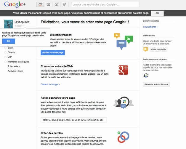 page google+ 5 Comment créer sa page Google + pour son entreprise ?